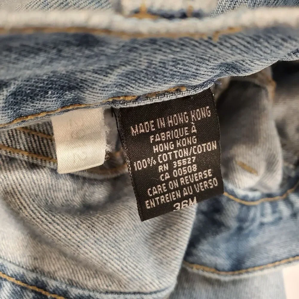 Marithe Francois Girbaud Vtg Y2K Denim Jeans Men's 36x31 light distressed